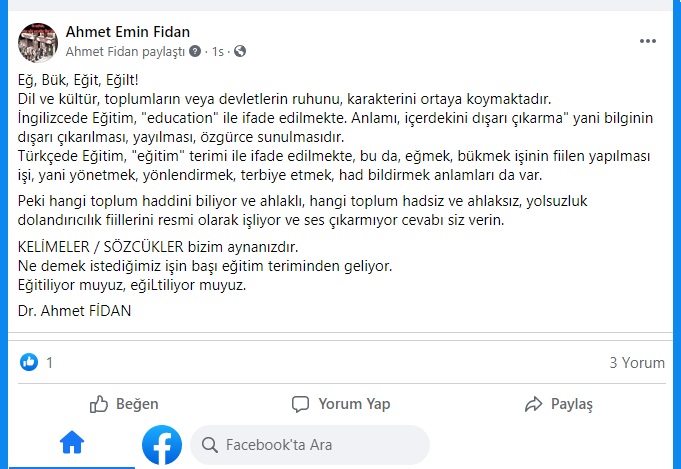 Eğ, Bük, Eğit, Eğilt!