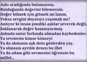 Sevginin Değerini Bilir misiniz?