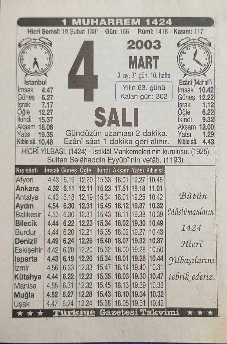 Eski Ay İsimleri