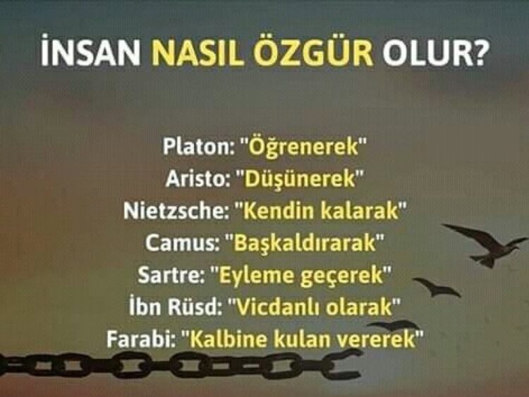 Özgürlüğümüz ve Özgünlüğümüz Kadar İnsanız.