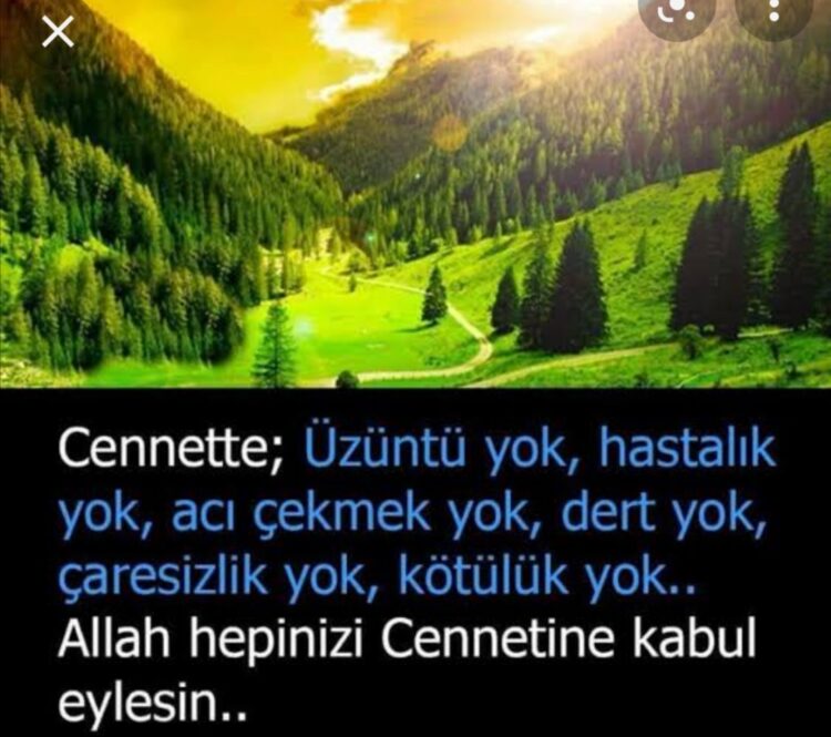 Cennette Hüzün Yok…