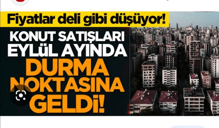 Fiyatlar Arttı Emlak Satışları Bir Anda Durdu