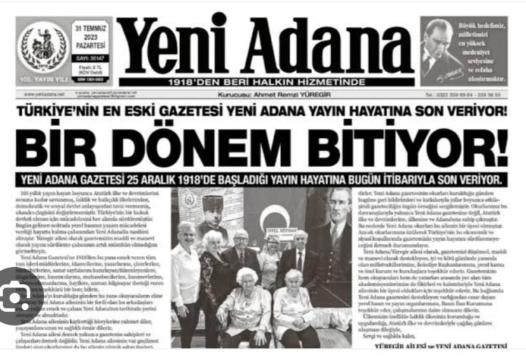Yeni Adana Gazetesi ve Perde Arası!