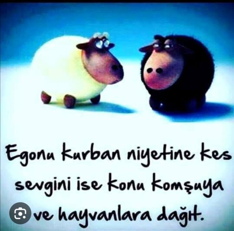 Egomuzu Kurban Etmedikçe…