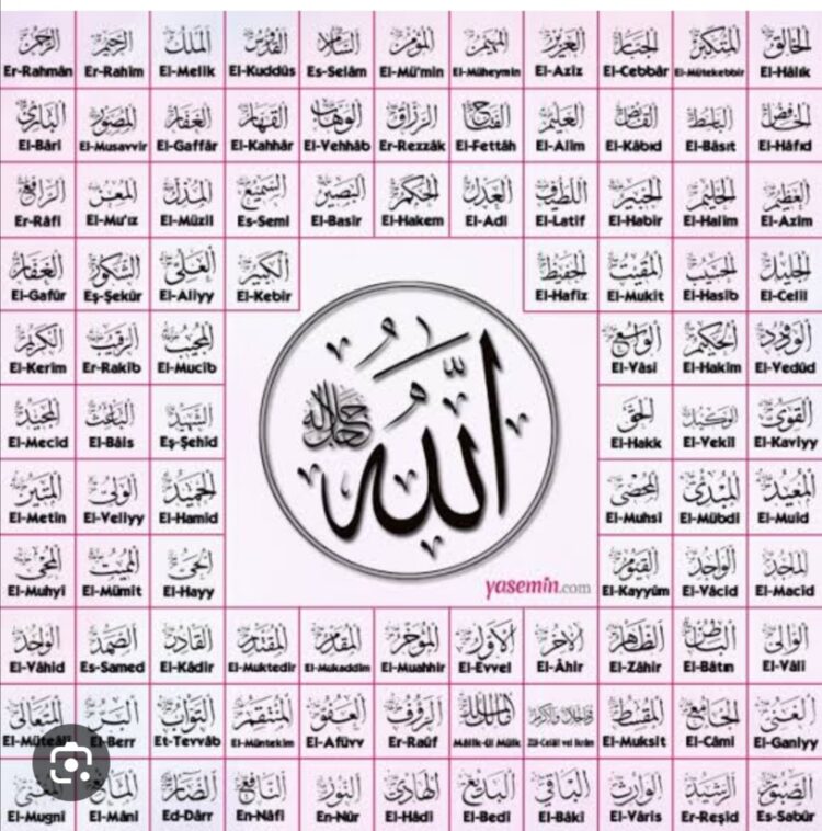 Allahın İsimleri Allahın İpleridir