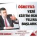 Yeni Eğitim ve Öğretim Yılı Başlarken!