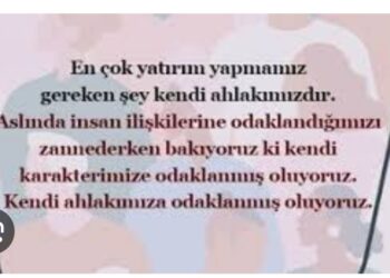 Ahlak İnsan Olmanın Seçkin Bir Vasfıdır!