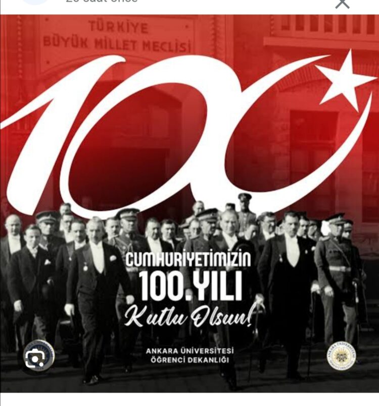 Cumhuriyetimizin 100. Yılı Kutlu Olsun