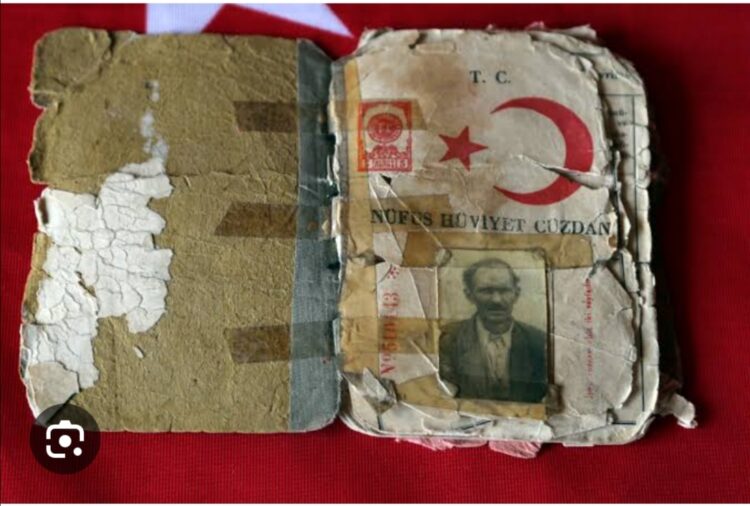 Yanmış Nüfus Kăğıdı