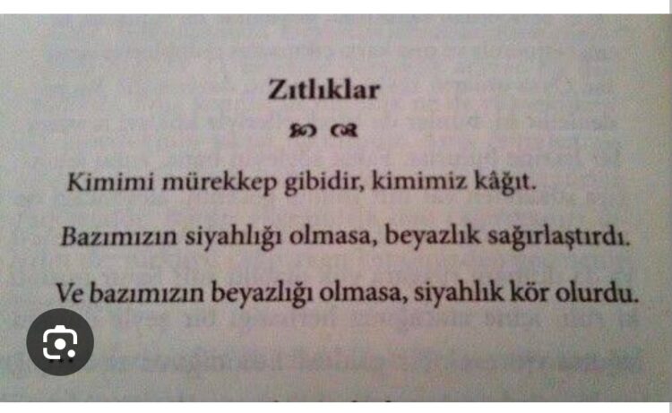 Zıtlar Sıfırla Çarpılır Yok Sayılır…