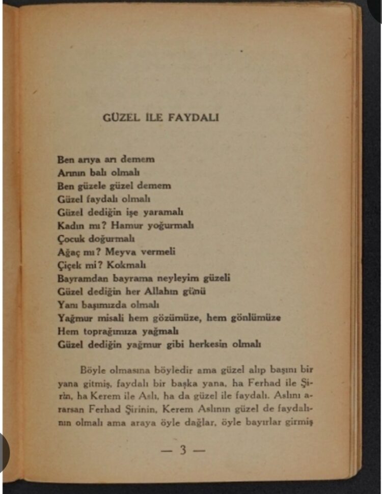 Ben Arıya Arı Demem, Arının Balı Olmalı!
