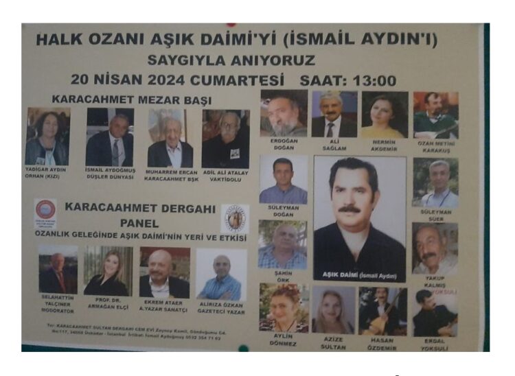 Karacaahmet Cemevinde Âşık Daimi Anması