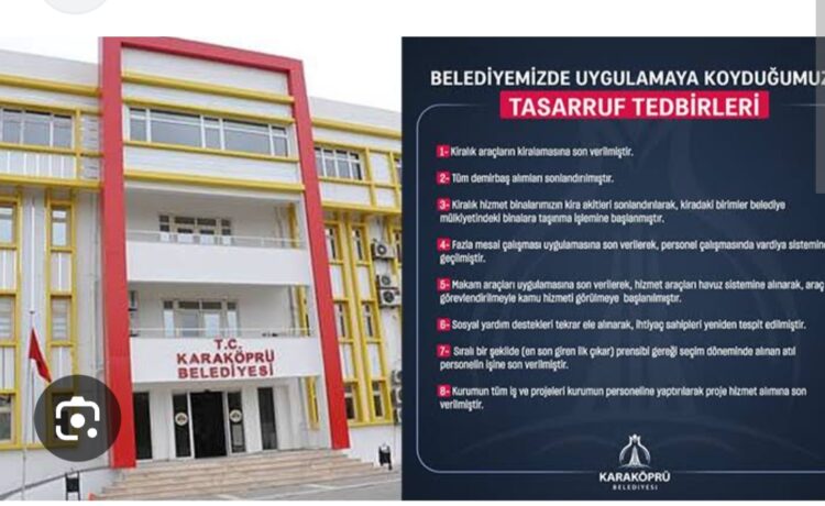 Tasarruf Tedbirleri ve Belediye