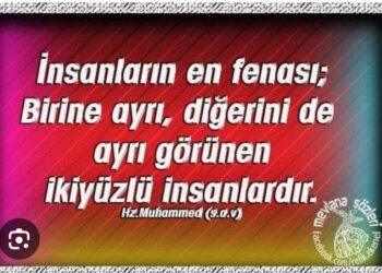 İki Yüzlü Olanın Abdesti