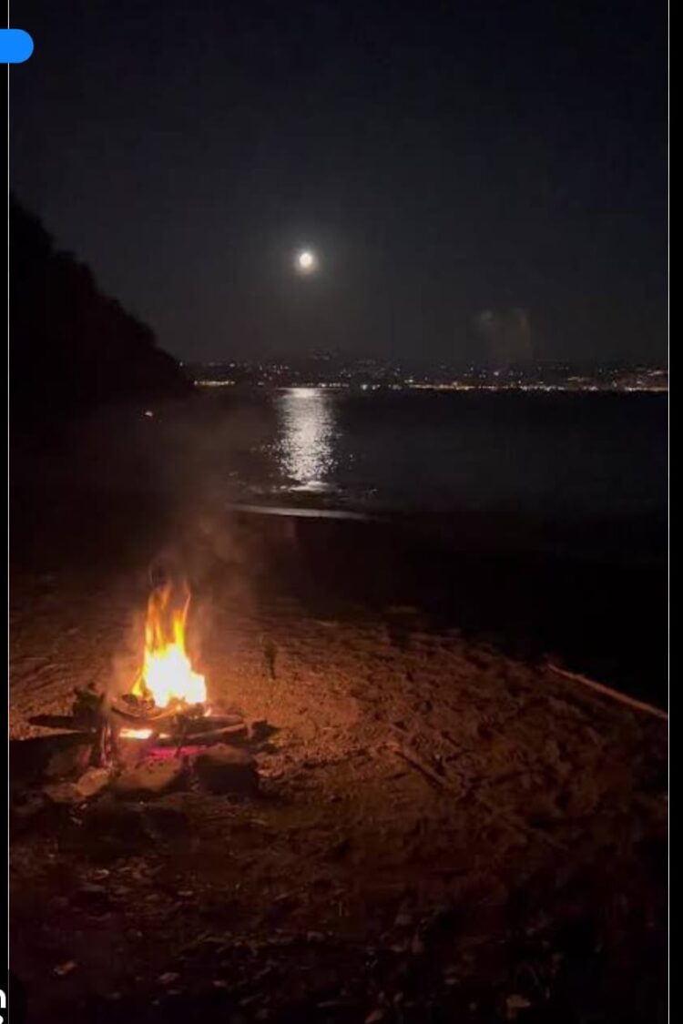 Deniz Kıyısındaki Ateş