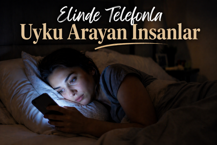 Elinde Telefonla Uyku Arayan İnsanlar