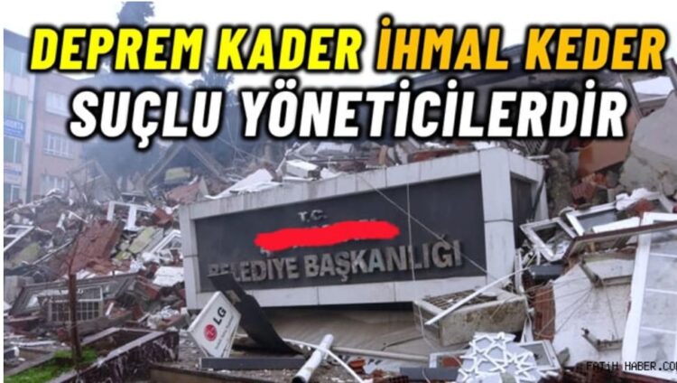 Afetler Kader Değil, İhmalin Sonucudur!